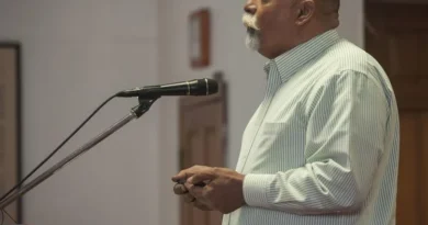 Anwar Khalifa of East Texas Islamic Society speaks at an event honoring the life and legacy of Dr. Martin Luther King, Jr. on Wednesday April 4, 2018 at Greater New Pleasant Hill Missionary Baptist Church in Tyler. King was assassinated April 4, 1968 at 6:01 p.m. at a hotel in Memphis, Tennessee. (Sarah A. Miller/Tyler Morning Telegraph)